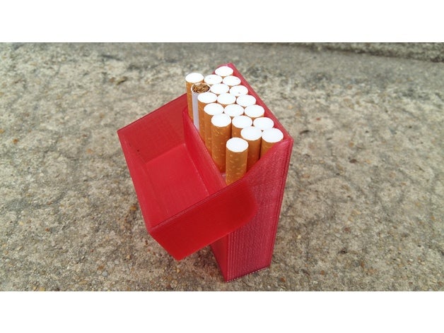 bo&icircte 20 Zigaretten - Zubehör box Zigaretten-Etui 3D print model - Mito3D