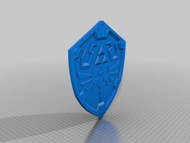 zelda hylian shield props 3D print model - Mito3D