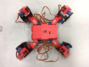 ez arduino spidey infravermelho de controle edição 12 dof robô quadrúpede robótica 3d print model - Mito3D