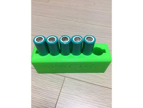 18650 bateria lugar gabarito eletrônica soldador de ponto 3d print model - Mito3D