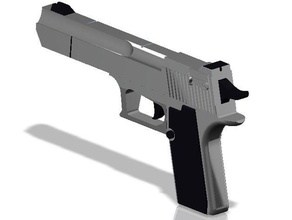 desert eagle toys games gun new shotgun weapon 3d print model - Mito3D