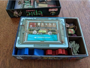 tiny epic zombies tez insertorganizer games boardgame accessories inserts box 3d print model - Mito3D