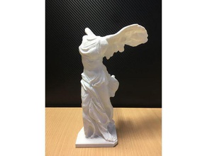 winged victory samothrace easier printing very minimal supports sculptures goddess greek mythology sculpture nike wings 3d print model - Mito3D