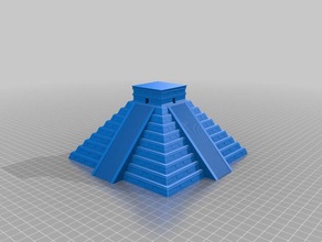 piramid chichén itzá vacío arte 3d print model - Mito3D