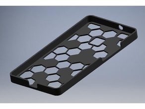 huawei p9 lite honeycomb case mobile phone bumper cover hexagonal pla 3d print model - Mito3D