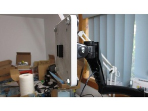 vesa griffe adaptateur de la caméra boom microphone support flash montage 100 75 3d print model - Mito3D