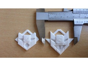 indiana jones destino de la atlántida nur-ab-sal medallones normal enojado props 3d print model - Mito3D
