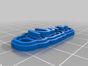 nora Schlüsselanhänger angepasst 3d print model - Mito3D
