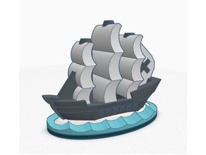 pirate ship toys games catan seafarers 3d print model - Mito3D