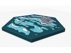 água island 1 brinquedos jogos catan marítimos 3d print model - Mito3D