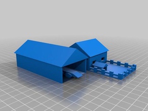 Haus garaze Modelle garage Spielzeug 3d print model - Mito3D