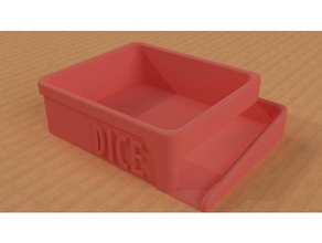 dice thrower box dd dicegame tower dnd gaming risiko 3d print model - Mito3D