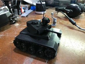 rc mini carro armato panzer sospensioni veicoli 3d print model - Mito3D