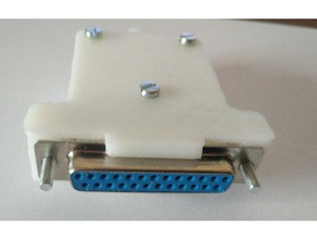 d-sub 25 masculino / femenino conector caso la electrónica dsub 3d print model - Mito3D