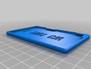 my customized id cardbadge holderarmor cw office 3d print model - Mito3D
