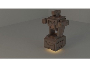 mech2 Modell Roboter Zukunft Spiel Waffen hover legit Raum Tischplatte 3d print model - Mito3D