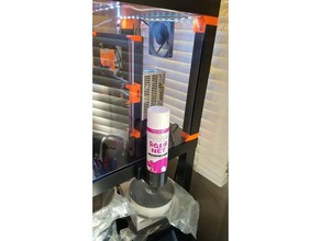 aqua net hairspray holder ikea lack organization aquanet hairsprayholder magnet prusa i3 3d print model - Mito3D