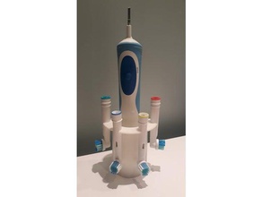 oral-b spazzolino da denti titolare bagno 3d print model - Mito3D