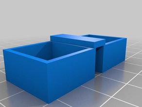 hinge box containers hinged 3d print model - Mito3D