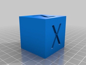 40mm xyz calibration cube 3d printing tests 3d print model - Mito3D