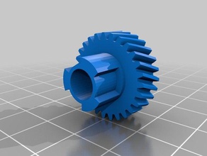 engrenagem helicoidal philips 3d impressoras 3d print model - Mito3D