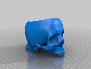 cráneo tazón de alimentos beber skull candy cereal sopa 3d print model - Mito3D