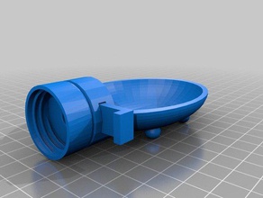 bottle dog water bowl pets cap easy print simple 3d print model - Mito3D