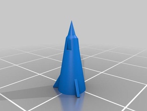 foguete de 1 brinquedos jogos 3d print model - Mito3D