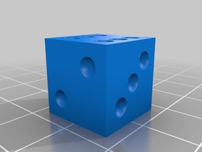 normal dice 15 3d print model - Mito3D