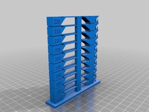 my customized temperature tower 3d printing tests 3d print model - Mito3D