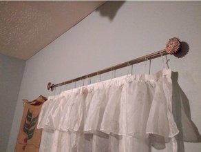 14mm curtain rod hanger household hook 3d print model - Mito3D