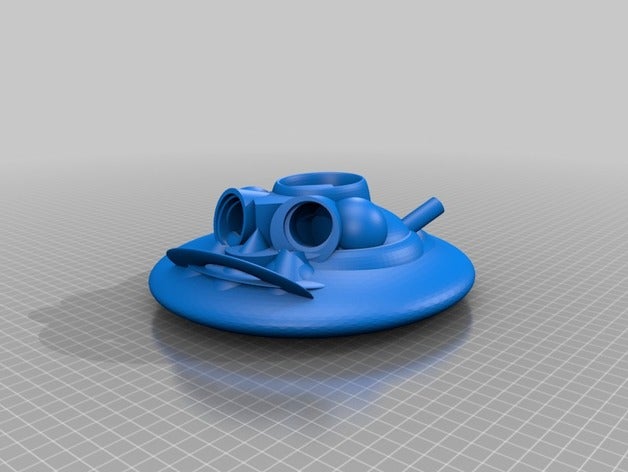 espaço do navio o meu filho nascer veículos alienígenas modelo naves espaciais brinquedo ufo universo 3D print model - Mito3D