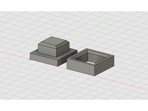 part fitting cube tolerance test 3d printing tests 3d print model - Mito3D