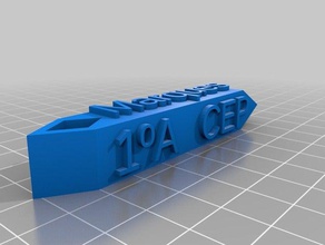 mi personalizar la etiqueta de equipaje llaveros 3d print model - Mito3D