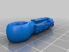 meu personalizados torcida key fob chaveiros 3d print model - Mito3D
