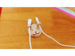 cable holder cute mobile phone 3d print model - Mito3D