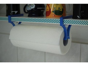 kitchen roll hanger dining boardgame tool shelf 3d print model - Mito3D
