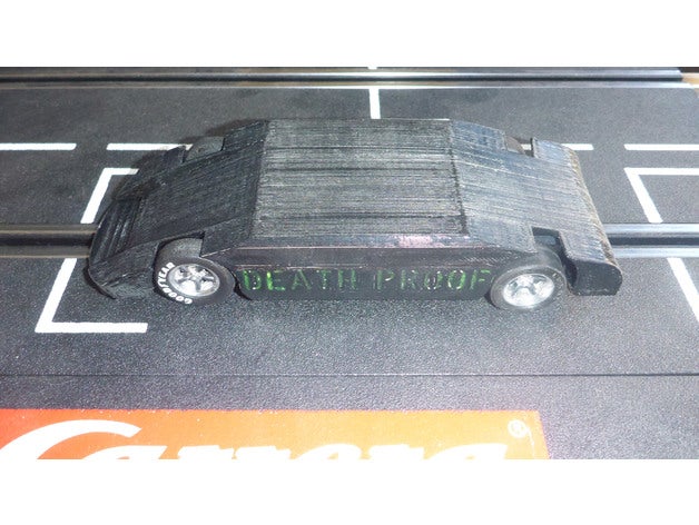 coche de ranura del chasis deathproof rc vehículos 132 carrera carrera132 openslot 3D print model - Mito3D