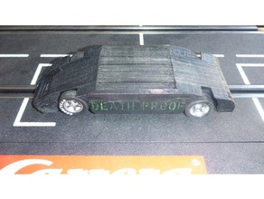 fente de châssis la voiture deathproof rc des véhicules 132 carrera carrera132 openslot 3d print model - Mito3D