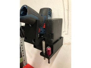 enhanced drill mount bosch 12v tool holders boxes bit holder tools 3d print model - Mito3D