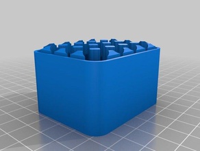 aa battry 15 mm recipientes personalizado 3d print model - Mito3D