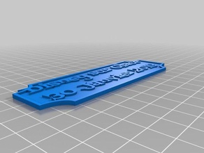 my customized nameplate 2 row decor 3d print model - Mito3D