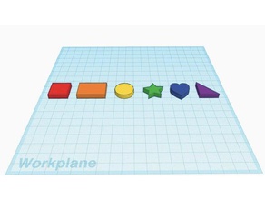shapes colors learning 3d print model - Mito3D