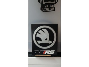 logo de rs vehículos Logo en 3d coche skoda la afinación universit rennes 1 3d print model - Mito3D