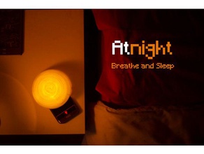 dôme atnight app ménage de fournitures lit la lampe lumière nuit détendez-vous sommeil yoga 3d print model - Mito3D