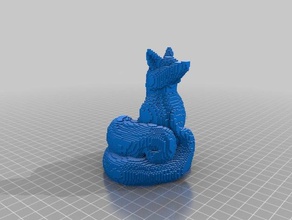 voxelized blinkfox video oyunlar blink fox yuva oyunu 3d print model - Mito3D