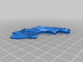 topographic guinea other 3d topo topographical map topography 3d print model - Mito3D