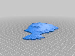 topographic niger other 3d topo topographical topography 3d print model - Mito3D