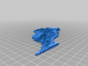 topographic morocco other 3d topo topographical topography 3d print model - Mito3D