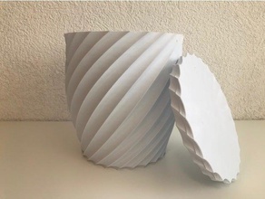 konteyner büküm kaplar kutusu depolama twisted 3d print model - Mito3D